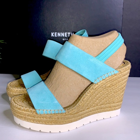 Kenneth Cole Womens Oliva Simple EVA Suede Wedge Sandals - Picture 10 of 10